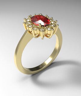 Anello Rubino