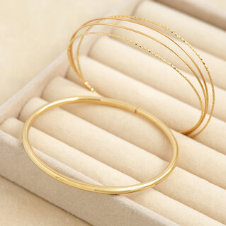 14kt gold Bangles