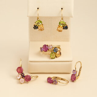 14kt gold Jewelry with natural stones