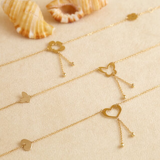 14kt gold Anklets