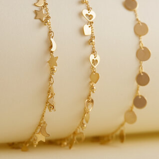 14kt gold Anklets