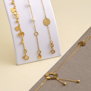 14kt gold Anklets
