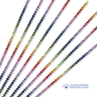 Sapphire Multicolor Rainbow_Brilliant cut for tennis