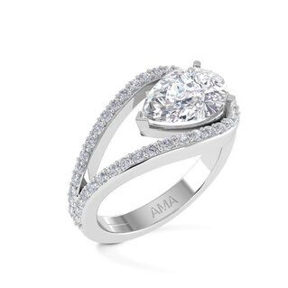 Aisha Ring Pear Cut