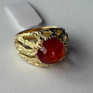 Anello Vintage con granato mandarino
