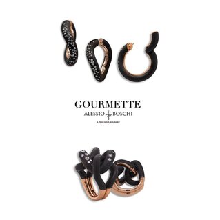 Orecchini e Anello Gourmette