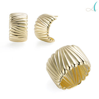 Gioielli in ottone placcati argento e oro