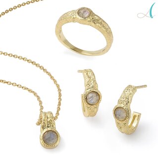 Gioielli in argento artigianali con pietre di labradorite